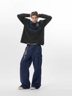 JHYQ Distressed Bamboo Cotton Cargo Work Pants