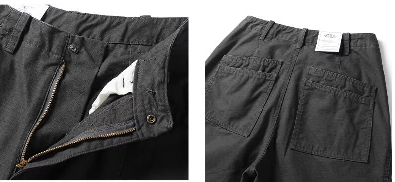 JHYQ Distressed Multi Pocket Baggy Cargo Pants