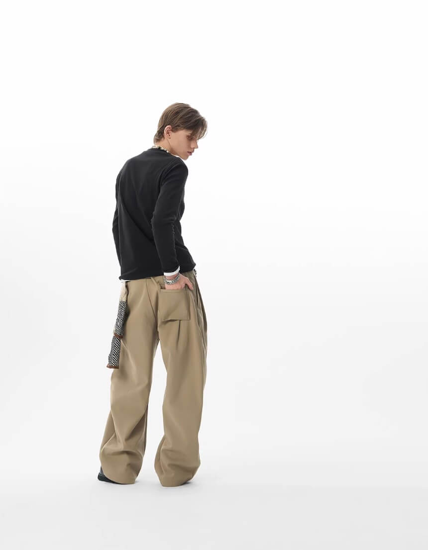 JHYQ Pleated Machete Baggy Work Pants