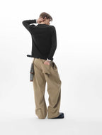JHYQ Pleated Machete Baggy Work Pants
