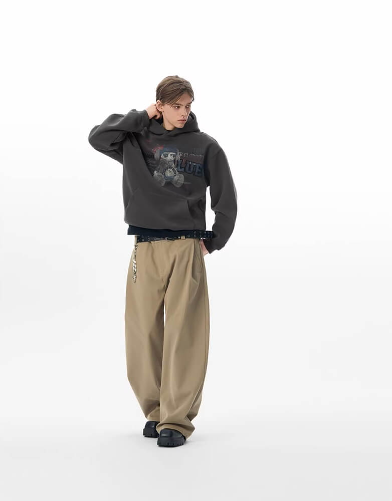 JHYQ Pleated Machete Baggy Work Pants