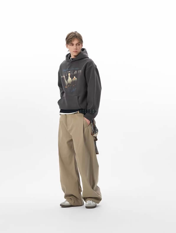 JHYQ Pleated Machete Baggy Work Pants
