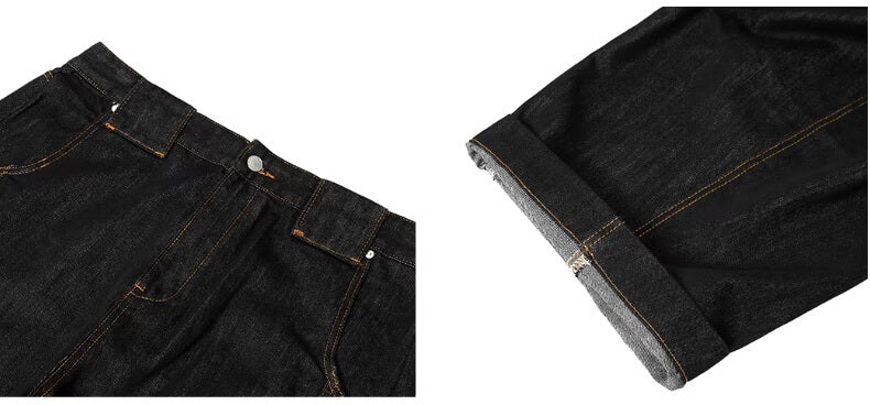 JHYQ Black Machete Baggy Jeans