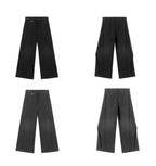 JHYQ 3D Pleated Draped Baggy Suit Pants