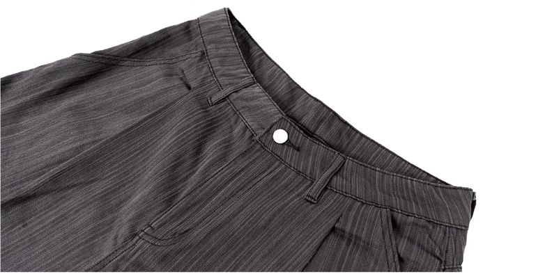 JHYQ Pinstripe Pleated Baggy Jeans
