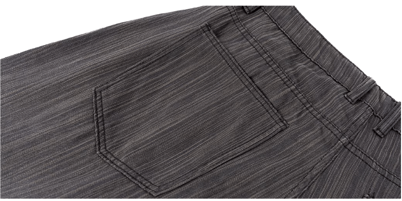 JHYQ Pinstripe Pleated Baggy Jeans