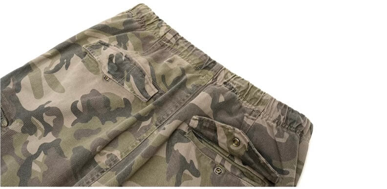 JHYQ Camouflage Drawstring Baggy Cargo Pants