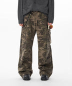 JHYQ Camouflage Drawstring Baggy Cargo Pants