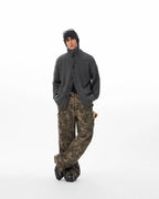 JHYQ Camouflage Drawstring Baggy Cargo Pants