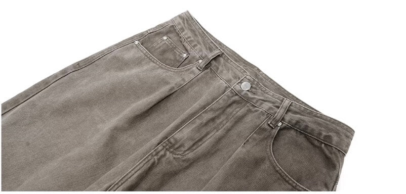 JHYQ Washed 3D Seam Baggy Work Jeans