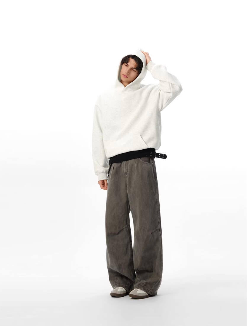 JHYQ Washed 3D Seam Baggy Work Jeans