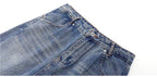 JHYQ Vintage Washed Patchwork Baggy Jeans