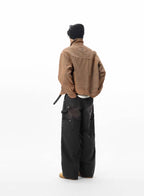 JHYQ Washed Distressed Baggy Double Knee Jeans