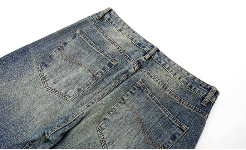 JHYQ Vintage Washed Machete Baggy Jeans
