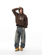 JHYQ Vintage Washed Machete Baggy Jeans