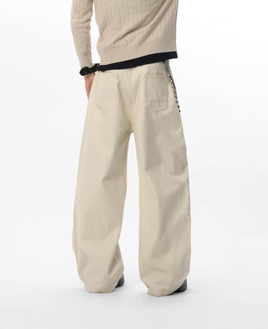 JHYQ Side 3D Stitch Baggy Pants