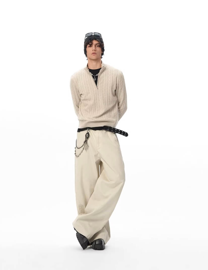 JHYQ Side 3D Stitch Baggy Pants