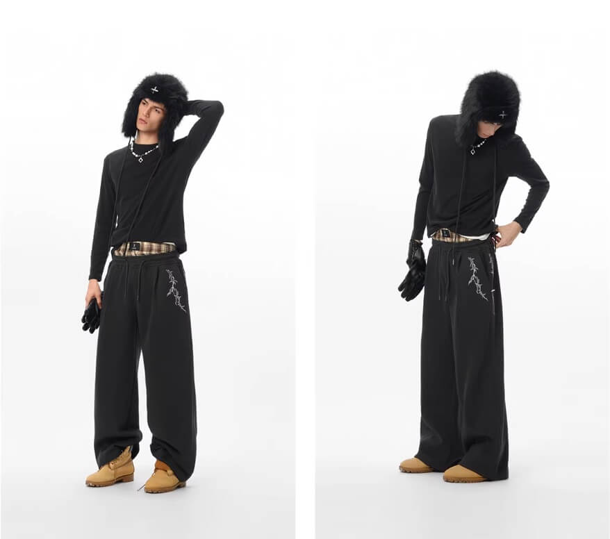 JHYQ Thorn Embroidered Sweatpants
