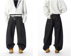 JHYQ Metal Snap Buckle Baggy Machete Jeans