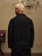 YADcrew Peace Dove Patch Suede Jacket