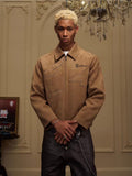 YADcrew Peace Dove Patch Suede Jacket