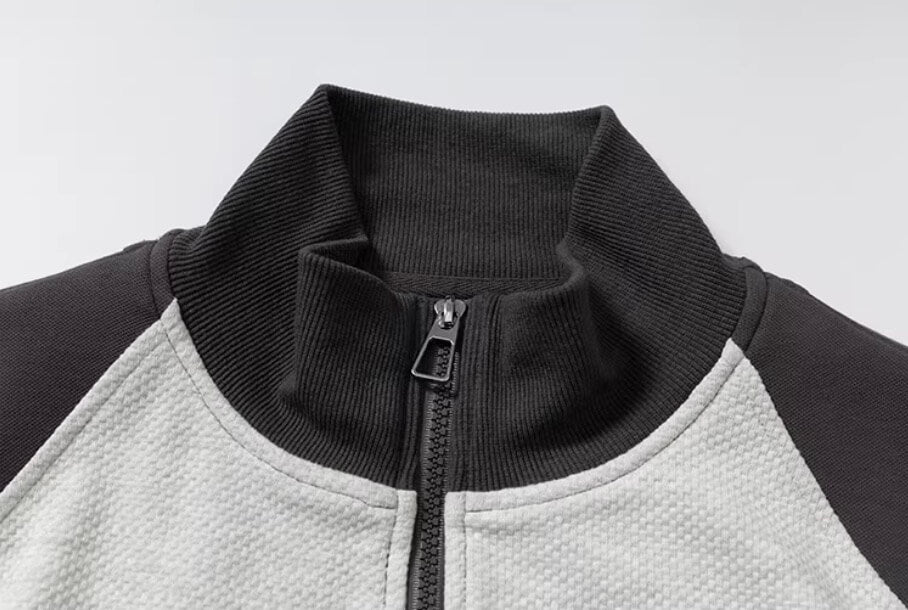 YADcrew Color Block Deconstructed Track Jacket