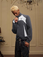 YADcrew Color Block Deconstructed Track Jacket