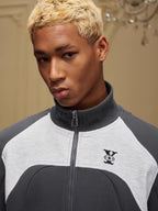 YADcrew Color Block Deconstructed Track Jacket