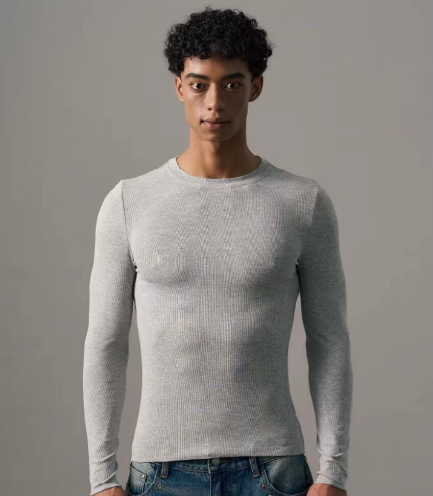 S45 Stretch Fit Basic Long Sleeve Tee