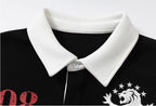 YADcrew Lion Crest Embroidered Polo Shirt