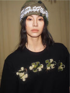 YADcrew Camo Rhinestone Puzzle Tee