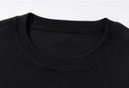 YADcrew Neck Logo Print Stretch Long Sleeve Tee