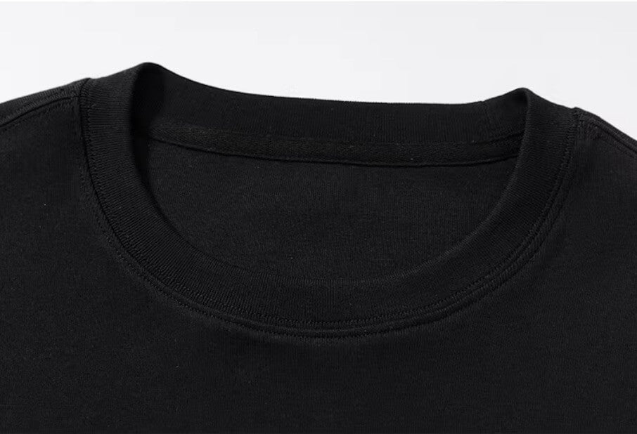 YADcrew Neck Logo Print Stretch Long Sleeve Tee