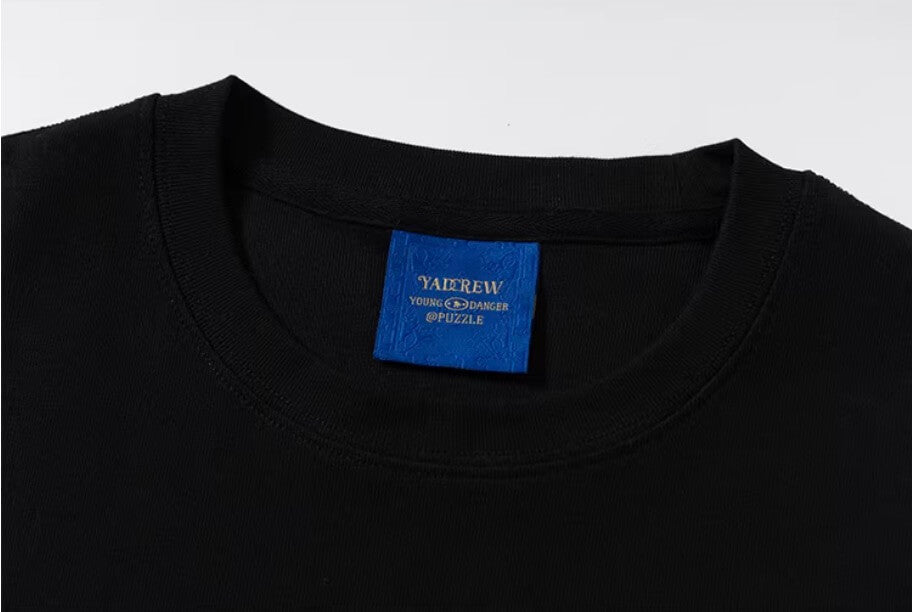 YADcrew Box Logo Slim Fit Basic Tee