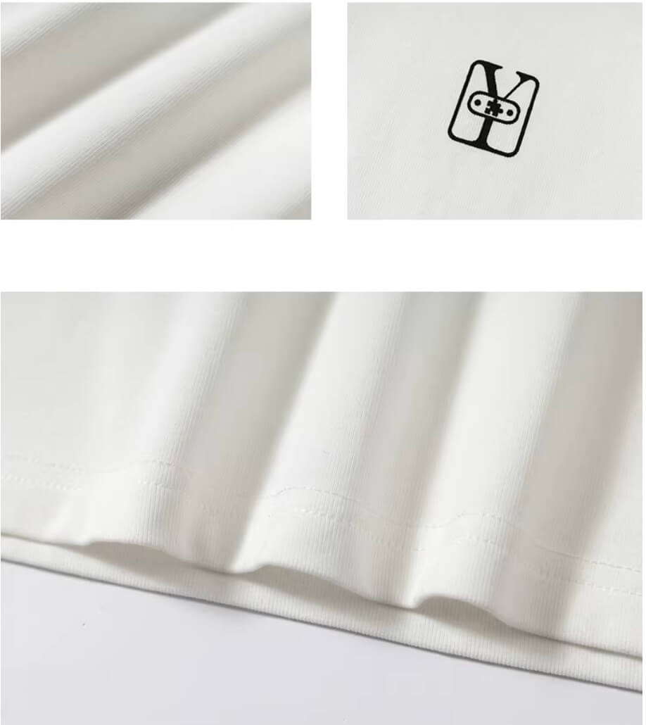 YADcrew Box Logo Slim Fit Basic Tee