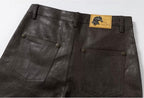 YADcrew Five Button Waxed Denim Jeans