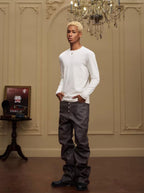 YADcrew Five Button Waxed Denim Jeans