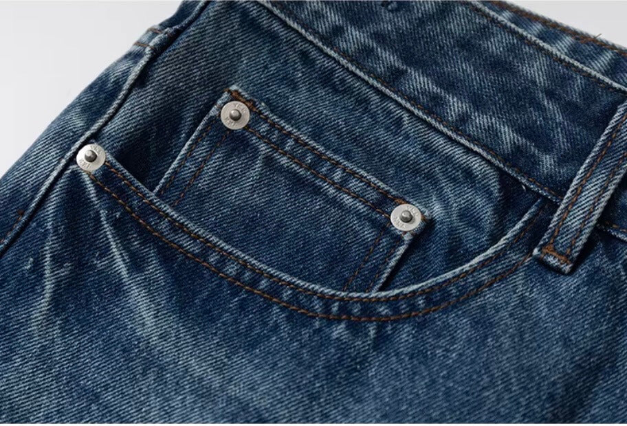 YADcrew Vintage Whiskered Washed Flared Jeans