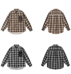 JHYQ Plaid Patch Pocket Long Sleeve Shirt