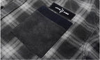 JHYQ Plaid Patch Pocket Long Sleeve Shirt