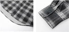 JHYQ Plaid Patch Pocket Long Sleeve Shirt