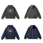 JHYQ Vintage Lucky Duck Print Hoodie