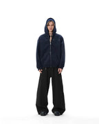 JHYQ Small Logo Double Zipper Hoodie