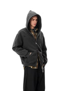 JHYQ Small Logo Double Zipper Hoodie