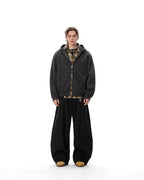 JHYQ Small Logo Double Zipper Hoodie