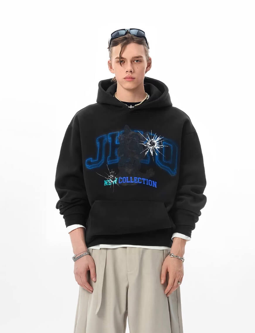 JHYQ French Bulldog Graphic Hoodie