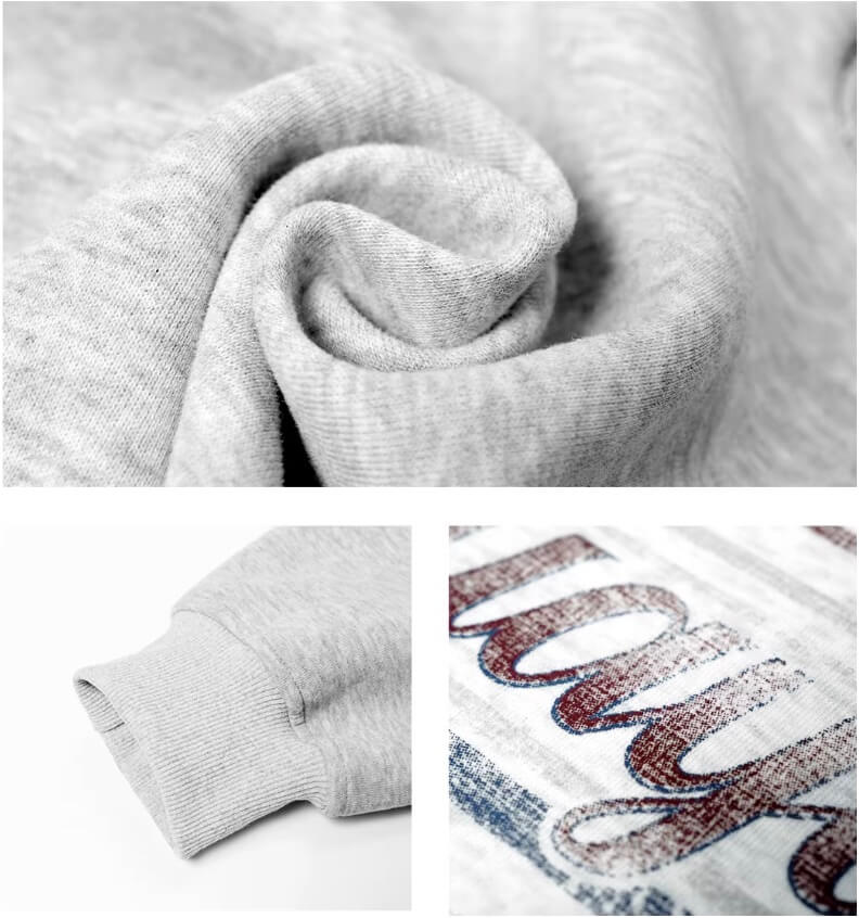 JHYQ Vintage Thorn Lettering Print Hoodie