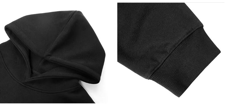 JHYQ Vintage Letter Print Rivet Hoodie