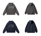 JHYQ Vintage Gradient Lettering Print Hoodie