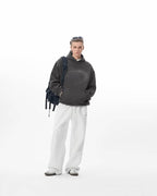 JHYQ Vintage Gradient Lettering Print Hoodie